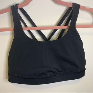 Lululemon black energy bra - size 6